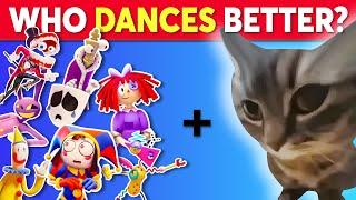 Who DANCES Better?  The Amazing Digital Circus Chipi Chipi Chapa Chapa Edition