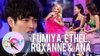 Ethel Roxanne and Ana talk about the food they would serve to Fumiya  GGV