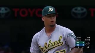 Frankie Montas 2019 All Strike outs highlights  Oakland Athletics