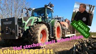 LohnerVLOG#141 Fendt 724 Vario zieht Neuson 6003 zum Drainage baggern I Neue Krampe HP20 auf dem Hof