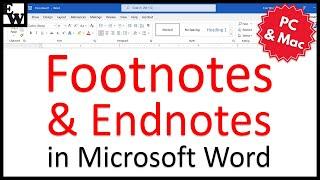 How to Insert Footnotes and Endnotes in Microsoft Word PC & Mac