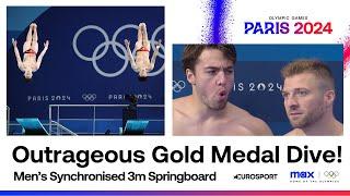 WHAT A DIVE   Chinese take home the gold #Paris2024 Highlights