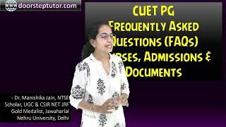 CUET PG Frequently Asked Questions FAQs - Courses Admission Documents? #cuetpg #cuetpg2023