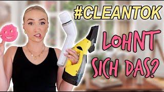 Ich teste virale #cleantok Produkte Scrub Mommy Steam Cleaner Fenstersauger uvm