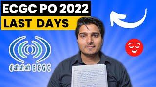 ECGC PO Preparation Strategy  Last Few Days Plan Vijay Mishra Hindi