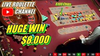  LIVE ROULETTE Watch Biggest Win 8.000 In Las Vegas Casino   MEGA FRIDAY SESSION  2024-07-12