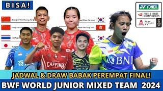 Jadwal Perempat Final BWF World Junior MIixed Team Championship 2024