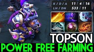 TOPSON Alchemist Power Free Farming Solo Mid 1000 GPM Dota 2