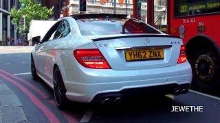 Mercedes-Benz C63 AMG Coupe INSANE Revving in London LOUD Exhaust Sounds