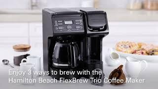 Coffee Maker  Hamilton Beach®  FlexBrew® Trio Coffee Maker 49902