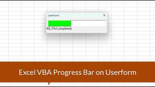 Excel VBA Progress Bar