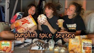 Trying pumpkin spice snacks almost throws up