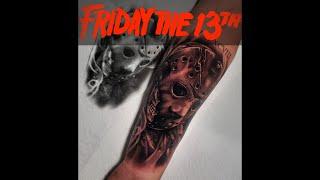 Tattoo Time-Lapse  Jason Mask Friday 13th  BNG REALISM