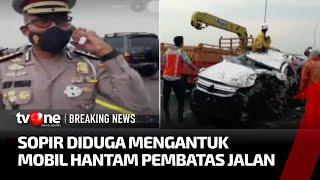 Proses Evakuasi Mobil Vanessa Angel Pasca Kecelakaan di Tol Nganjuk  tvOne