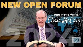 Ask Away Chris McCann Welcomes All to E Bible Fellowships New Open Forum on Bible Matters #ebf
