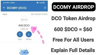 Dcomy Airdrop  Dcomy Token Airdrop  Dcomy Token Withdraw  DCO Token Withdraw  Earn Money Online