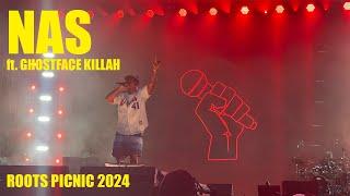 Nas ft. Ghostface Killah FULL SHOW Live at Roots Picnic 2024
