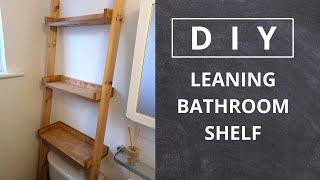 DIY - LEANING BATHROOM SHELF