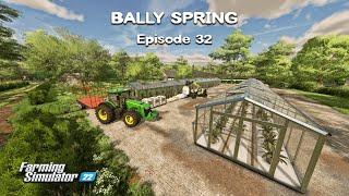 Building Greenhouses for BAMBOO and ALOE VERA Plowing Fields  Bally Spring  FS22  Episode #32