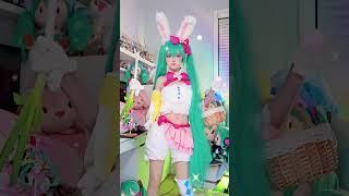 Cosplay hatsune miku Sad Cat Dance #shorts #cosplay #kawaii