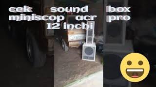 cek sound miniatur box subwoofer model miniscoop midhight model Vera custom...