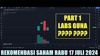 PART 1 Rekomendasi Swing trading Scalping saham hari Rabu 17 Juli 2024 - LABS GUNA ???? ????