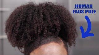 MOST Undetectable DIY 4C HUMAN HAIR DRAWSTRING AFRO Puff CHEAP EASY HUMAN HAIR DRAWSTRING PONYTAIL