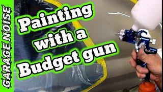 How to do paint repair on your car using a budget paint gun. auto body repairAstro euro pro he