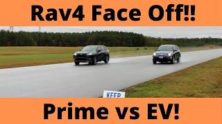 Drag Race Toyota Rav4 Prime vs Rav4 EV