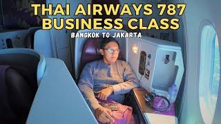 THAI AIRWAYS 787 BUSINESS CLASS BANGKOK TO JAKARTA FLIGHT  GIMANA KONDISINYA SETELAH PANDEMI?