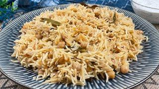 Chana Pulao Recipe • How To Make Pilau Rice • Channa Pulao Rice • Chickpea Rice Recipe • Chana Rice