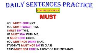 MUST  Daily Sentences Practice