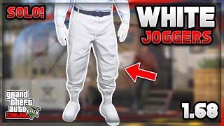 *SOLO* HOW TO GET WHITE JOGGERS IN GTA 5 ONLINE AFTER PATCH 1.68 GTA 5 White Joggers Glitch EASY