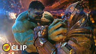 Hulk vs Thanos - Spaceship Fight Scene  Avengers Infinity War 2018 IMAX Movie Clip HD 4K