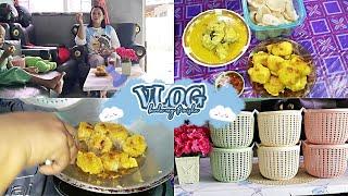 DAILY VLOG  rutinitas sahari hari di rumah   masak buat cemilan dan buka barang baru di dapur