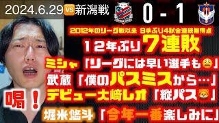 新潟戦振り返り︎12年ぶり７連敗これ…大丈夫なのか？ 北海道コンサドーレ札幌アルビレックス新潟2024.6.29J1️札幌ドーム