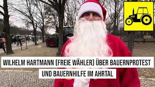 18.12.2023 #Berlin Azubi Wilhelm Hartmann Freie Wähler über Bauernprotest & Bauern-Hilfe im Ahrtal