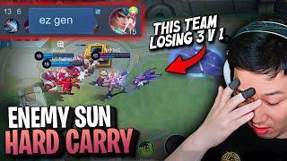 Enemy Sun and Zilong destroyed the game   Mobile Legends solo rank