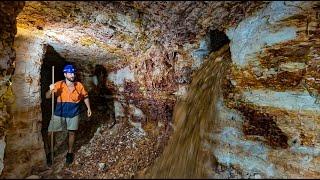 Opal Miner Hits Underground Cascade Of Dirt Filled With Thousands Of Dollars Worth Of Gems