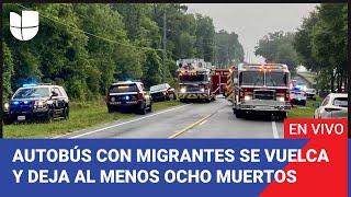 Edicion Digital Al menos ocho muertos y decenas de heridos tras volcarse un autobús con migrantes