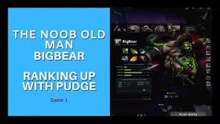 The noob Old man BigBear ranking up with Pudge offlane