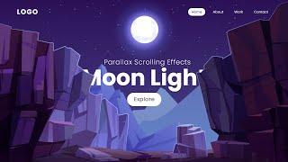 Parallax Scrolling Website  How to Make Website using Html CSS & Javascript