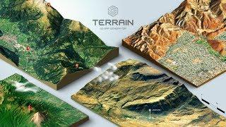 How to create a 3D Terrain with Google Maps and height maps in Photoshop - 3D Map Generator Terrain