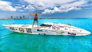 RACE Training in Championship OFFSHORE RACE Boat FIRST TIME 136+ MPH Two Seater