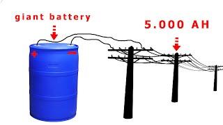 How to make a giant battery