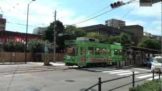 長崎市電1200形1201編成蛍茶屋行き発車