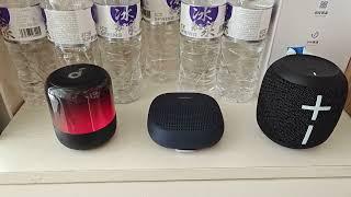 Soundcore Glow mini vs. Bose Soundlink Micro vs UE Wonderboom 3