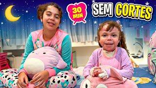 ROTINA DA NOITE 100% REAL COM SARAH E ELOAH  Vídeo de 30 minutos sem cortes com a Família Araújo