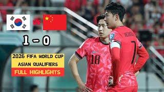 KOREA VS CHINA  2026 FIFA World Cup Asia Qualifiers｜Full Game Highlights  June 11 2024