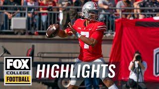 C.J. Stroud throws for 406 yards and 5 touchdowns in Ohio States 66-17 win vs Maryland  CFB on FOX